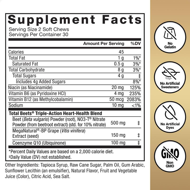Total Beets Ultimate Heart Health Soft Chews